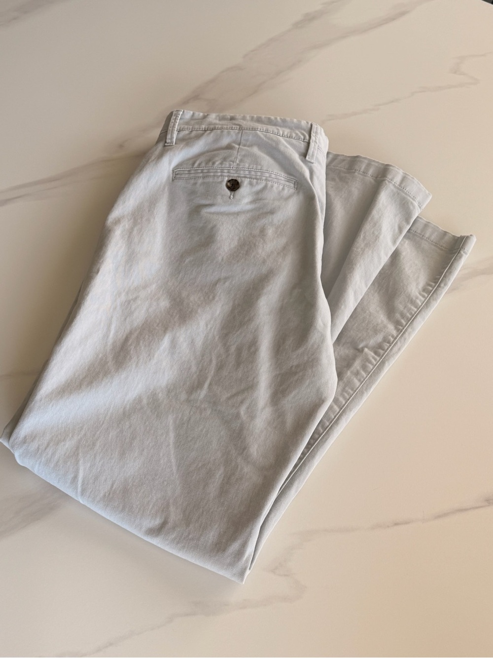 Good Fellow Men's Slim Cotton Chinos - Light Gray, 36x32